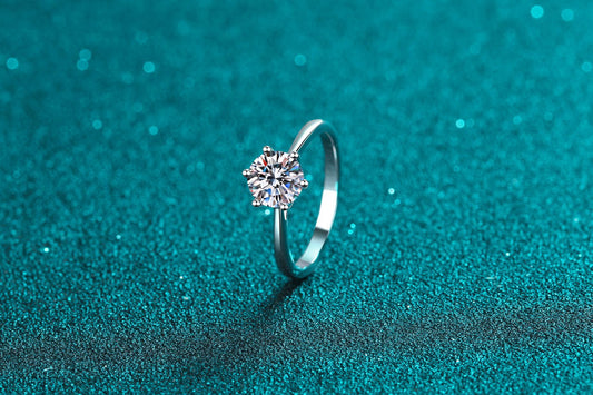 Six-Prong Solitaire Ring