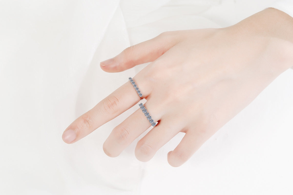 Seven-Stone Half Eternity Ring
