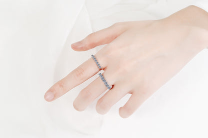 Seven-Stone Half Eternity Ring