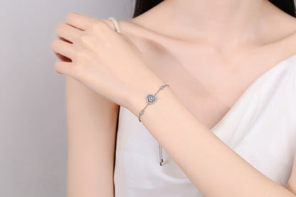 Heart Halo Slider Bracelet