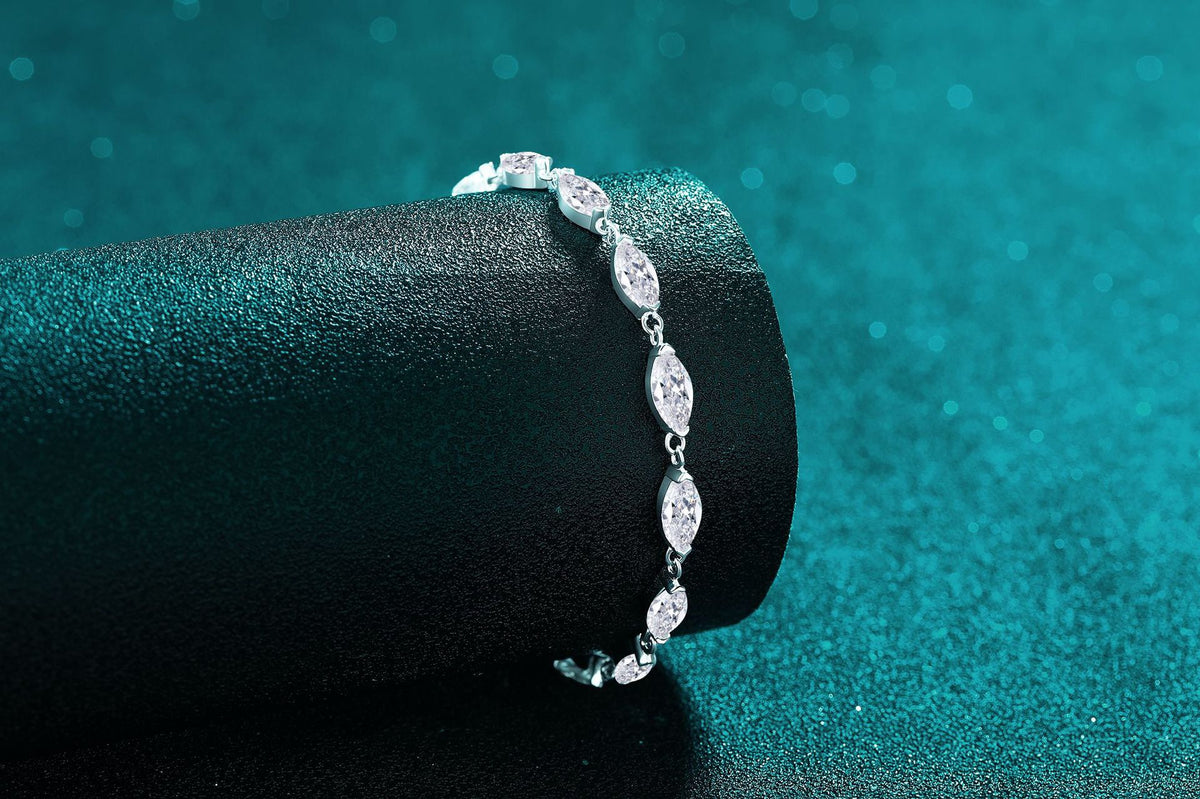 Marquise Link Tennis Bracelet