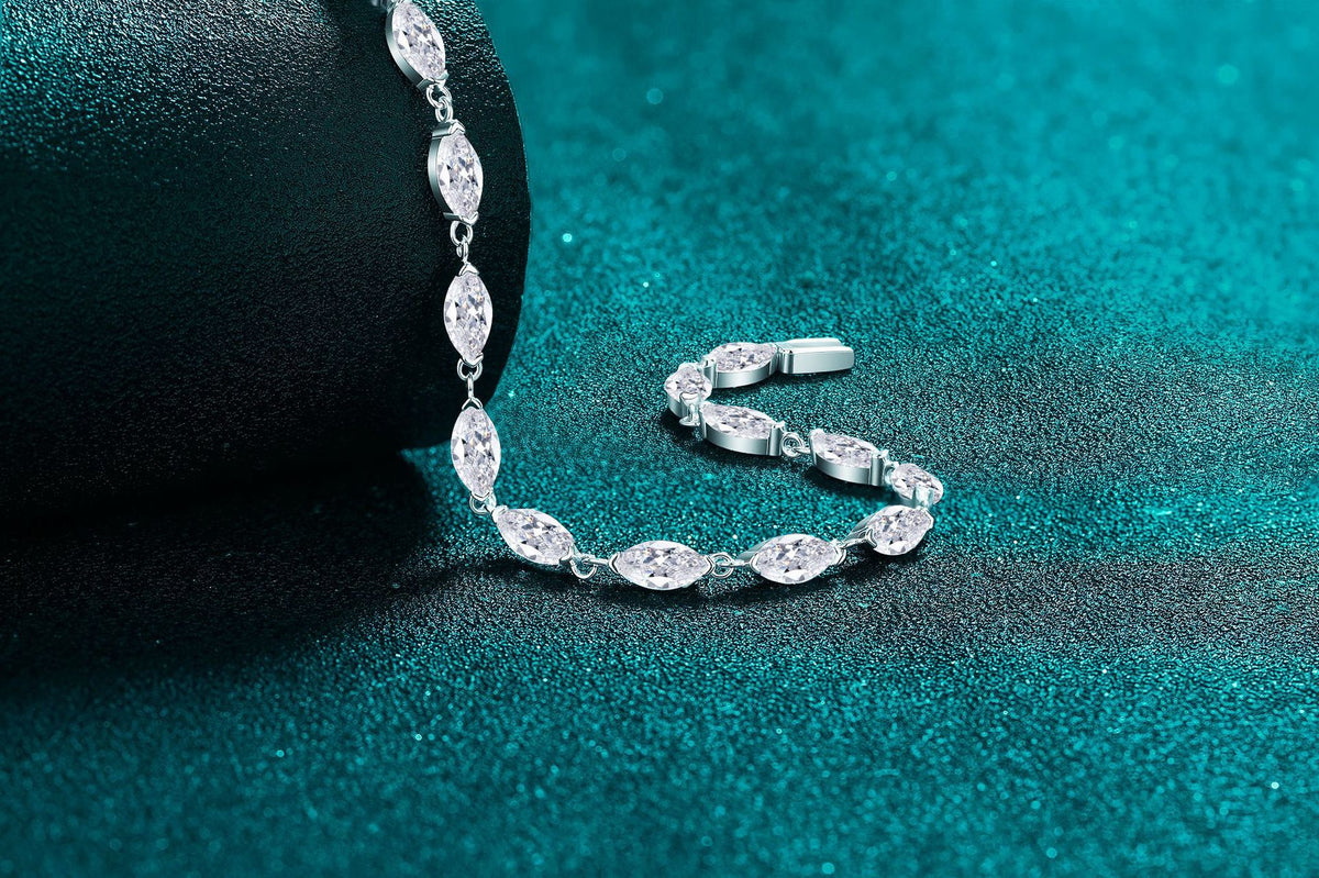 Marquise Link Tennis Bracelet